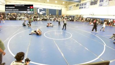 138 lbs Champ. Round 1 - Ace Gibson, Simi Valley High School vs Xzander Garcia, OC Mayan WC