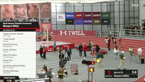 Women's 800m, Prelims 6