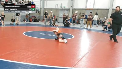 43 lbs 1st Place Match - Riley Johnson, Eastern Oregon Elite vs Carson Morrow, Mat Demon Wrestling Club