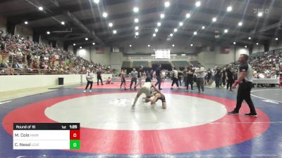 105 lbs Round Of 16 - Milo Cole, Harris County Wrestling Club vs Callen Nessl, Level Up Wrestling Center