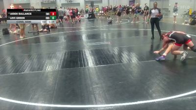 123 lbs Cons. Semi - Levi Green, Rogue Wrestling Academy vs Aiden Ballance, Elevate Wrestling Club