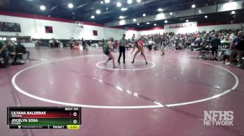 125 lbs Quarterfinal - Lilyana Balderas, Anaheim vs Jocelyn Sosa, Schurr