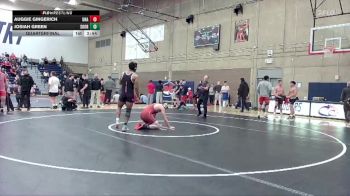 184 lbs Quarterfinal - Josiah Green, Southern Oregon vs Auggie Gingerich, Unattached