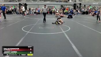 64 lbs Semis (4 Team) - Dallas Donmoyor, 84 Athletes vs Johnny Cambra, Buffalo Valley WC