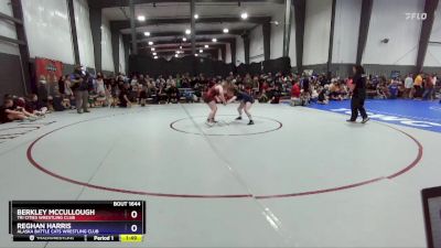 135 lbs Quarterfinal - Berkley McCullough, Tri Cities Wrestling Club vs Reghan Harris, Alaska Battle Cats Wrestling Club