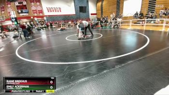 115 lbs Cons. Round 3 - Raine Brekhus, Cheyenne East vs Emily Ackerman, Campbell County