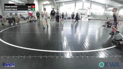 61 lbs Rr Rnd 1 - Kaden Decker, Mojo Mulisha 12u vs Beckett Mills, Keystone Kids Wrestling Club