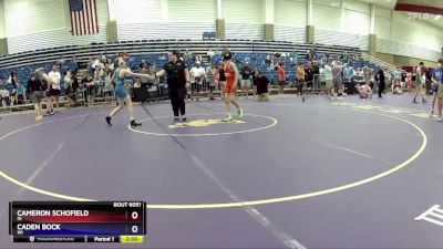 88 lbs Semifinal - Cameron Schofield, IN vs Caden Bock, WI