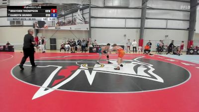 86 kg Cons. Round 6 - Brayden Thompson, Cowboy RTC/ Titan Mercury Wrestling Club (TMWC) vs Kamdyn Munro, RTC South