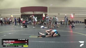 67 lbs 1st Place Match - Killian Ormond, Pinning Pythons vs William Craig, Untouchables