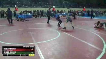 90 lbs 1st Place Match - TJ Patterson, Team Patterson vs Caleb Higgins, Catoosa Wrestling