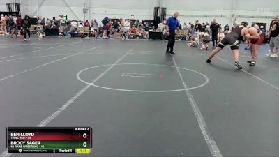 285 lbs Round 7 (8 Team) - Ben Lloyd, TNWC Red vs Brody Sager, NJ Rams Wrestling