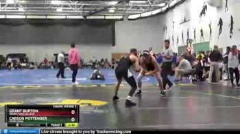 157 lbs Champ. Round 2 - Carson Pottenger, Heidelberg vs Grant Burton, Henry Ford College