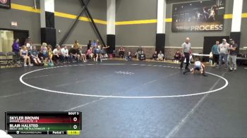 52 lbs Round 3 (4 Team) - Skyler Brown, Badger Girls Elite vs Blair Halsted, Rocky And The Bullwinkles