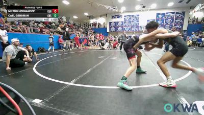 112 lbs Quarterfinal - Milton Hernandez, Clinton Youth Wrestling vs Cael Gensman, Cowboy Wrestling Club