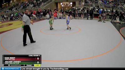 56 lbs Cons. Round 3 - Izak Reidt, MOOK MAT CLUB vs Archer Lindsey, Sweet Home Mat Club