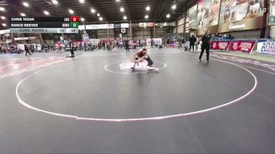 90 lbs Cons. Round 2 - Chris Tezak, Lockwood Wrestling Club vs Rance Reeves, New Underwood Wrestling Club