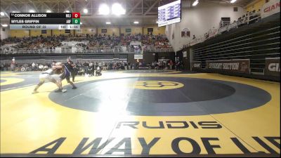 150 lbs Round Of 32 - Connor Allison, Mount Saint Joseph vs Myles Griffin, Abington Friends School