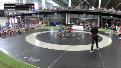 110 lbs Khole Perez, Illinois vs Elena Lopez, California