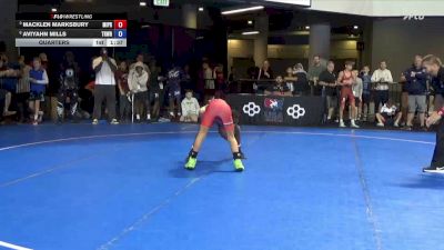 96 lbs Quarters - Macklen Marksbury, Michigan Premier vs Aviyahn Mills, Treehouse Wrestling