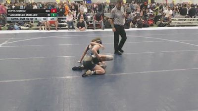 120 lbs Cons. Sub-rd Of 16 - Jayva Gomez, DC Elite vs Annabelle Mueller, ISI