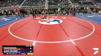 110 lbs Cons. Semi - Mason Maston, Touch Of Gold Wrestling Club vs Burke Malyurek, Touch Of Gold Wrestling Club