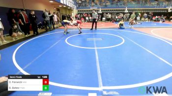 119 lbs Semifinal - Dakota Fenwick, Van Buren Matdawgs vs Brody Bates, Team Tulsa Wrestling Club