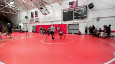 133 lbs Champ. Round 2 - Logan Rubio, Santa Ana College vs Pedro Lacerda, Mt. San Antonio