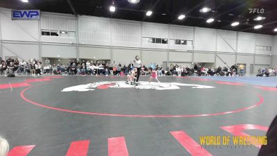 50 lbs Quarterfinal - Wrynlee Hauenstein, Mean Girls vs Raylee Dawes, Sisters On The Mat Purple