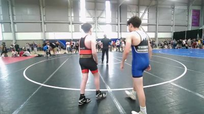 132 lbs Cons. Round 2 - Hunter Mihaljcic, Peninsula Wrestling Club vs Blake Thomas, Thunder Mountain Wrestling Club