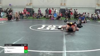 152-C lbs Round Of 32 - Jordan Thompson, PA vs Cashil Clark, OH