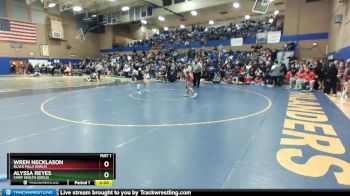 130lbs Champ. Round 2 - Alyssa Reyes, Chief Sealth (Girls) vs Wren Necklason, Black Hills (Girls)