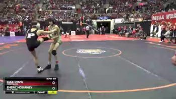 D1-106 lbs Quarterfinal - Cole Evans, Perrysburg vs Emeric McBurney, Mass. Perry