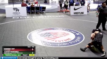 100 lbs Champ. Round 2 - Aaron Martinez, Highland High School Wrestling (Bakersfield) vs Dominic Day, California