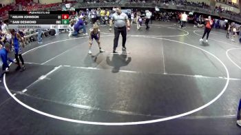 75 lbs Quarterfinal - Kelvin Johnson, Sherman Challengers vs Sam Desmond, Blair Wrestling Club