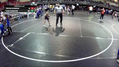 75 lbs Quarterfinal - Kelvin Johnson, Sherman Challengers vs Sam Desmond, Blair Wrestling Club
