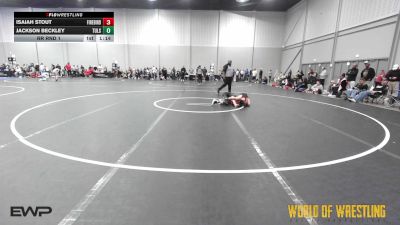 102 lbs Rr Rnd 1 - Isaiah Stout, Firebird Elite vs Jackson Beckley, Tulsa Elite 12U 1