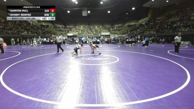 128 lbs Round Of 16 - Quinton Hull, Clovis West vs Johnny Benitez, Redwood