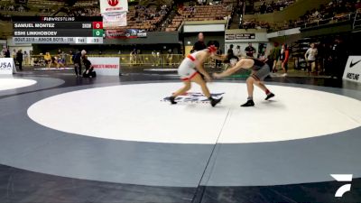 Junior Boys - 150 lbs Cons. Round 7 - Samuel Montez, Selma High School Wrestling vs Eshi Linkhoboev