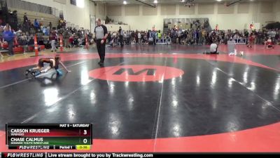 45 lbs Cons. Round 2 - Carson Krueger, Wabasso vs Chase Calmus, Howard Youth Wrestling