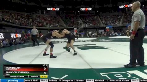 149 lbs Semifinal - Ryan Deakin, Northwestern vs Brandon Sorenson, Iowa