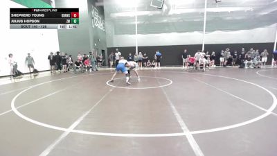 126 lbs Champ. Round 2 - Shepherd Young, De Soto Kids Wrestling Club vs Julius Hopson, Zumwalt Wrestling