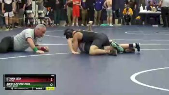 144 lbs Cons. Round 4 - John Samartano, Walsh Jesuit vs Ethan Leu, GlenOak