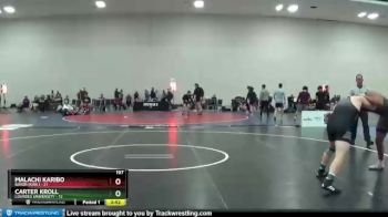 197 lbs Quarters & 1st Wb (16 Team) - Malachi Karibo, Baker (Kan.) vs Carter Kroll, Lourdes University