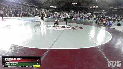3A 126 lbs Champ. Round 2 - William Ross, Lincoln (Tacoma) vs Calister Crosby, University