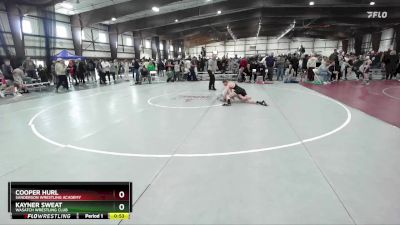 95 lbs Cons. Round 4 - Kayner Sweat, Wasatch Wrestling Club vs Cooper Hurl, Sanderson Wrestling Academy