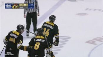 Connor Challenger Scores Against His Former Team For Sarnia Sting