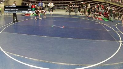 75 lbs 2nd Place Match - Bronx Bullock, Millard Wrestling vs Beau Flynn, Champions Wrestling Club