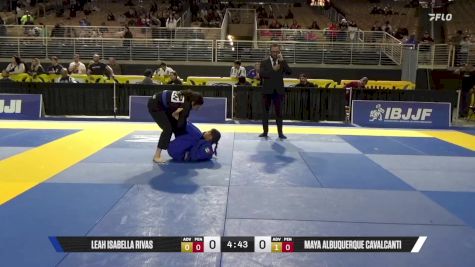 Maya Albuquerque Cavalcanti vs Leah Isabella Rivas 2025 Pan Jiu Jitsu IBJJF Championship