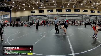 84 lbs Round 1 (8 Team) - Maverick Sanchez, Rough House vs Kevin Kirk, Crossroads Wrestling